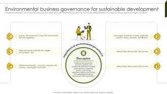 Environmental Business Governance Implementing Project Governance Framework For Quality PM SS