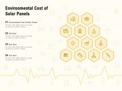 Environmental cost of solar panels ppt powerpoint presentation gallery images