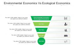 Environmental economics vs ecological economics ppt powerpoint presentation model demonstration cpb