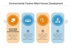 Environmental factors affect human development ppt powerpoint ideas slides cpb