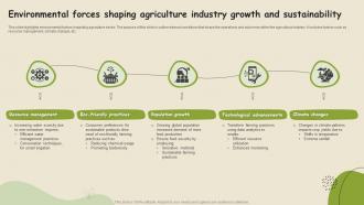 Environmental Forces Shaping Agriculture Industry Growth And Sustainability