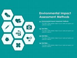 Environmental impact assessment methods ppt powerpoint presentation outline shapes