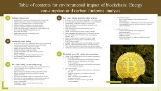 Environmental Impact Of Blockchain Energy Consumption And Carbon Footprint Analysis BCT CD Aesthatic Professional