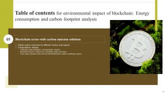 Environmental Impact Of Blockchain Energy Consumption And Carbon Footprint Analysis BCT CD Best Impressive