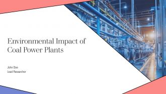 Environmental Impact Of Coal Power Plants PPT Graphics AT