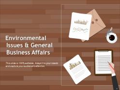 Environmental Issues And General Business Affairs Presentation Background Images