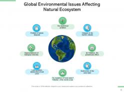 Environmental issues business development growth illustrating pollution representing