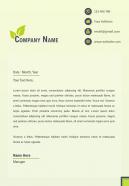 Environmental letterhead design template