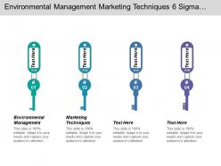 Environmental management marketing techniques 6 sigma content quality management cpb