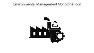 Environmental Management Monotone Icon In Powerpoint Pptx Png And Editable Eps Format