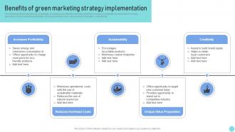 Environmental Marketing Guide Benefits Of Green Marketing Strategy Implementation MKT SS V