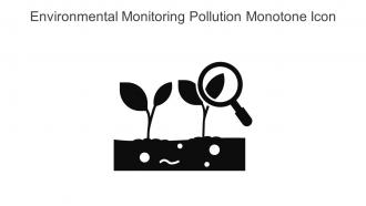Environmental Monitoring Pollution Monotone Icon In Powerpoint Pptx Png And Editable Eps Format