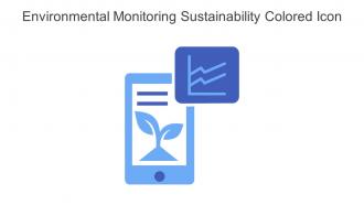 Environmental Monitoring Sustainability Colored Icon In Powerpoint Pptx Png And Editable Eps Format