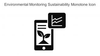 Environmental Monitoring Sustainability Monotone Icon In Powerpoint Pptx Png And Editable Eps Format