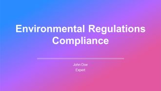 Environmental Regulations Compliance PPT Template AT