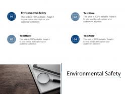 Environmental safety ppt powerpoint presentation portfolio icon cpb