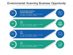 Environmental scanning business opportunity ppt powerpoint presentation slides cpb