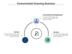 Environmental scanning business ppt powerpoint presentation model backgrounds cpb