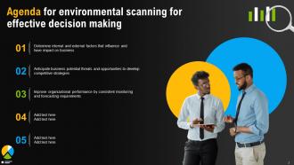 Environmental Scanning For Effective Decision Making Powerpoint Presentation Slides Image Template