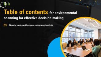 Environmental Scanning For Effective Decision Making Powerpoint Presentation Slides Professional Template