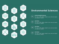 Environmental sciences ppt powerpoint presentation model skills