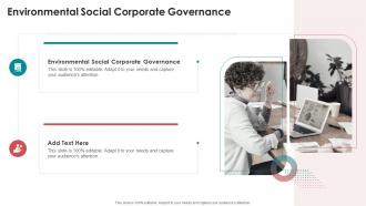 Environmental Social Corporate Governance In Powerpoint And Google Slides Cpb