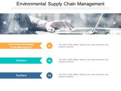 Environmental supply chain management ppt powerpoint infographic cpb
