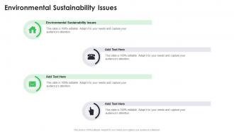 Environmental Sustainability Issues In Powerpoint And Google Slides Cpb