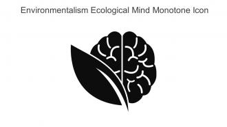 Environmentalism Ecological Mind Monotone Icon In Powerpoint Pptx Png And Editable Eps Format