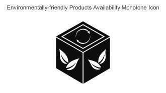 Environmentally Friendly Products Availability Monotone Icon In Powerpoint Pptx Png And Editable Eps Format