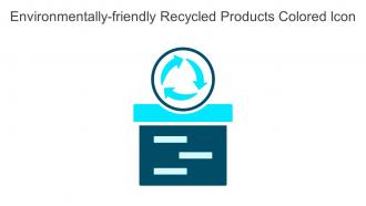 Environmentally Friendly Recycled Products Colored Icon In Powerpoint Pptx Png And Editable Eps Format