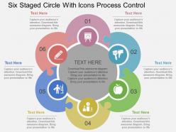 Eo six staged circle with icons process control flat powerpoint design