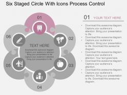 Eo six staged circle with icons process control flat powerpoint design