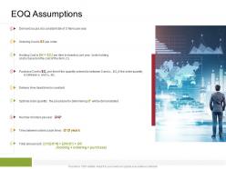Eoq assumptions sustainable supply chain management ppt mockup