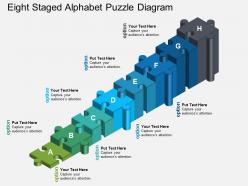 Ep eight staged alphabet puzzle diagram powerpoint template