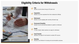 EPF Contributions And Withdrawal Explained PPT Example AT Designed Captivating