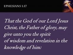 Ephesians 1 17 the spirit of wisdom power powerpoint church sermon