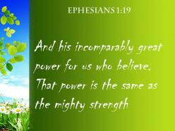 Ephesians 1 19 that power is the same powerpoint church sermon