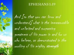 Ephesians 1 19 that power is the same powerpoint church sermon