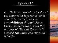 Ephesians 1 5 he predestined us for adoption powerpoint church sermon