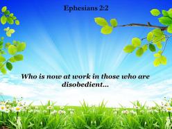 Ephesians 2 2 who is now at work powerpoint church sermon