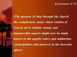 Ephesians 3 10 the rulers and authorities powerpoint church sermon