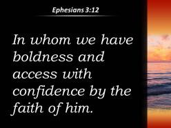 Ephesians 3 12 god with freedom and confidence powerpoint church sermon