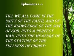 Ephesians 4 13 the whole measure of the powerpoint church sermon