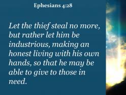 Ephesians 4 28 stealing must steal no longer powerpoint church sermon