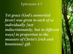 Ephesians 4 7 grace has been given powerpoint church sermon