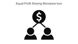 Equal Profit Sharing Monotone Icon In Powerpoint Pptx Png And Editable Eps Format