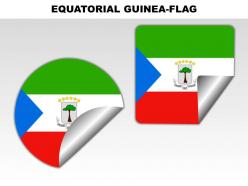 Equatorial guinea country powerpoint flags