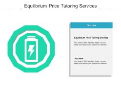 Equilibrium price tutoring services ppt powerpoint presentation icon samples cpb