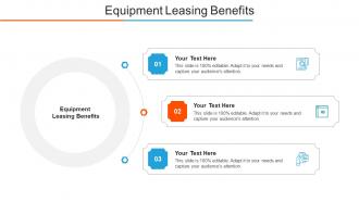 Equipment Leasing Benefits Ppt Powerpoint Presentation Layouts Sample Cpb